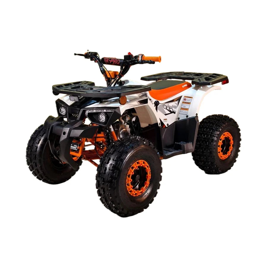 X-PRO Orca 125cc ATV with Automatic Transmission w/Reverse, LED Headlights, Electric Start, Big 19"/18" Tires!