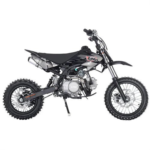 X-PRO Bolt 125cc Dirt Bike with 4-Speed Manual Transmission, Kick Start, Big 14in/12in Tires! Zongshen Brand Engine!