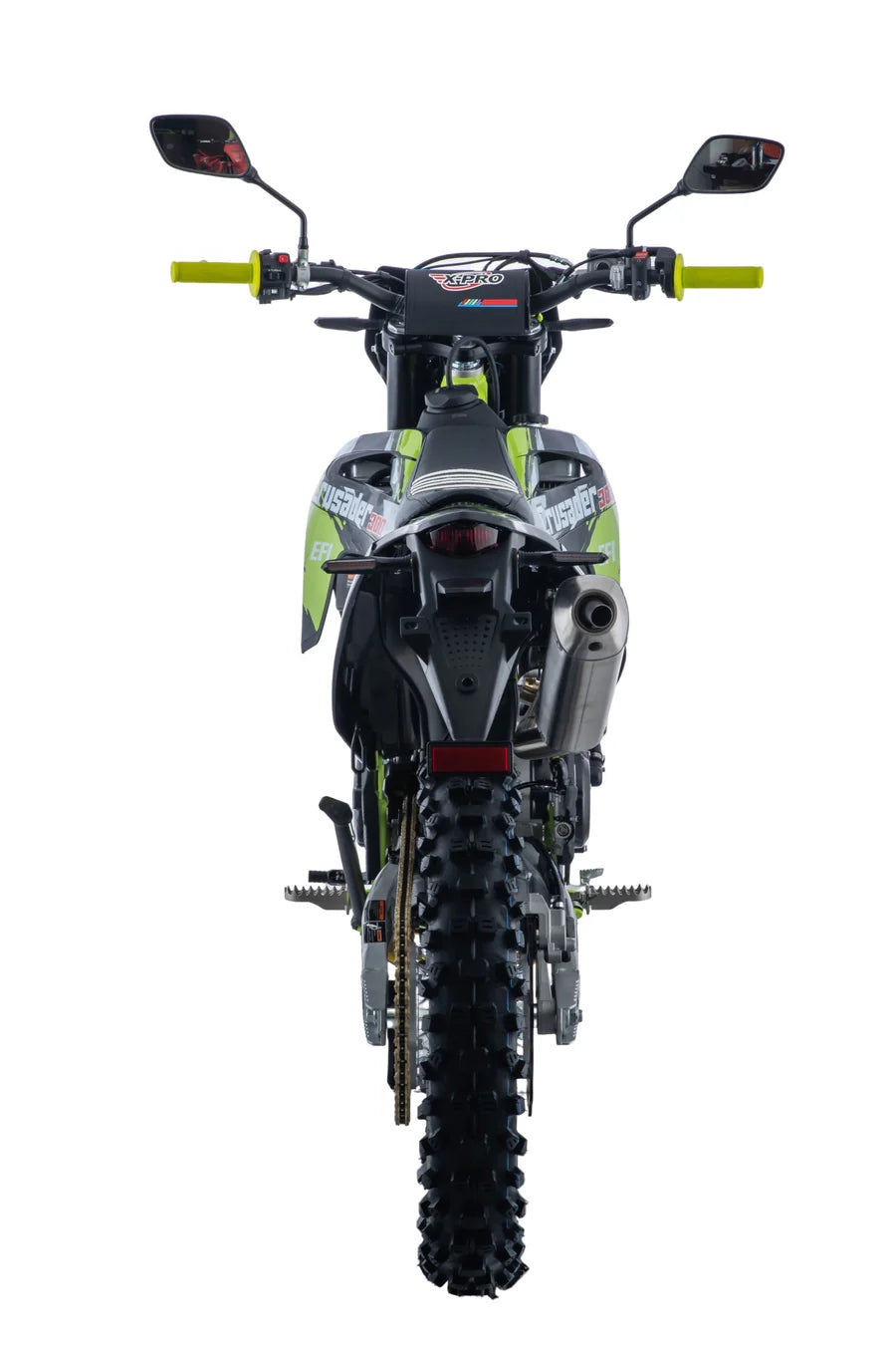 X-PRO Crusader 300 EFI Dirt Bike with 6-Speed Manual Transmission, Electric Start! Big 21"/18" Wheels!