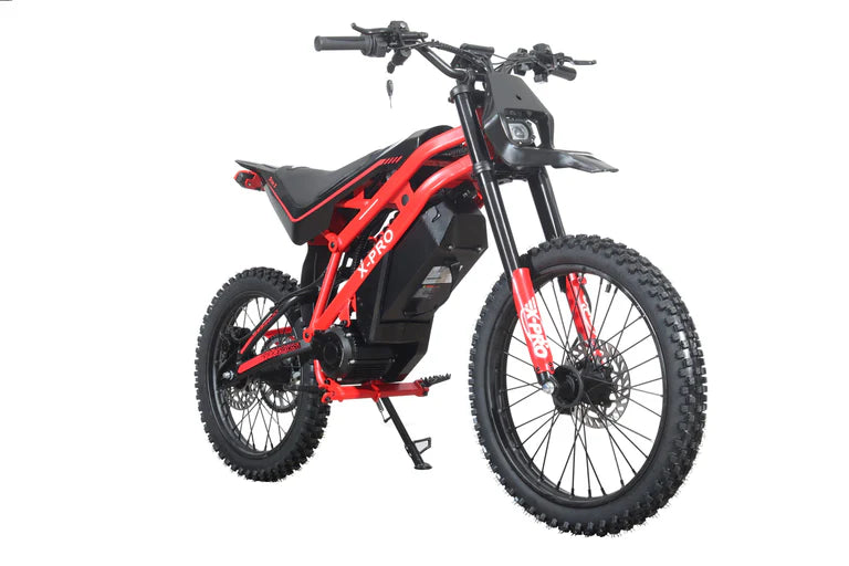 X-PRO Drax X 4200W Electric Dirt Bike for Adults & Teens - Powerful Brushless Motor,19"/17" Off-Road Tires, Dual Braking &Suspension,LED Headlight,Heavy Duty Electric Dirt Bike for All Terrain