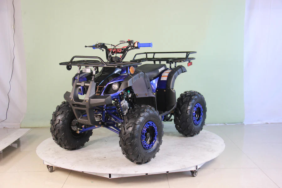 X-PRO Hawk 125cc ATV with Automatic Transmission w/Reverse, LED Headlights, Remote Control! Big 19in/18inTires!