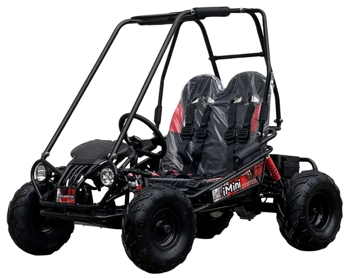 TrailMaster iMini Kids Electric Go Kart, Reverse, 48v, 2-speed settings, Kids Ages 4-9