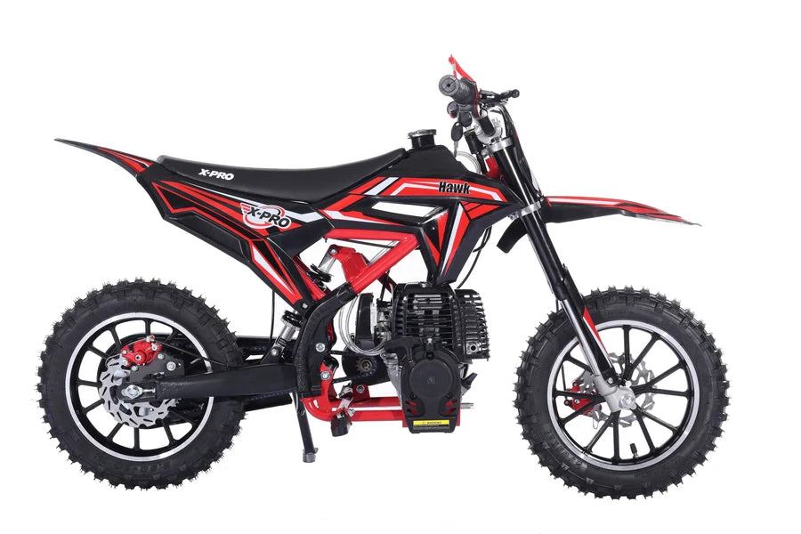 X-Pro Brand New Hawk 40cc Gas Power Mini Pit Dirt Bike, 4 Stroke engine, Pull Start, 10in Wheels