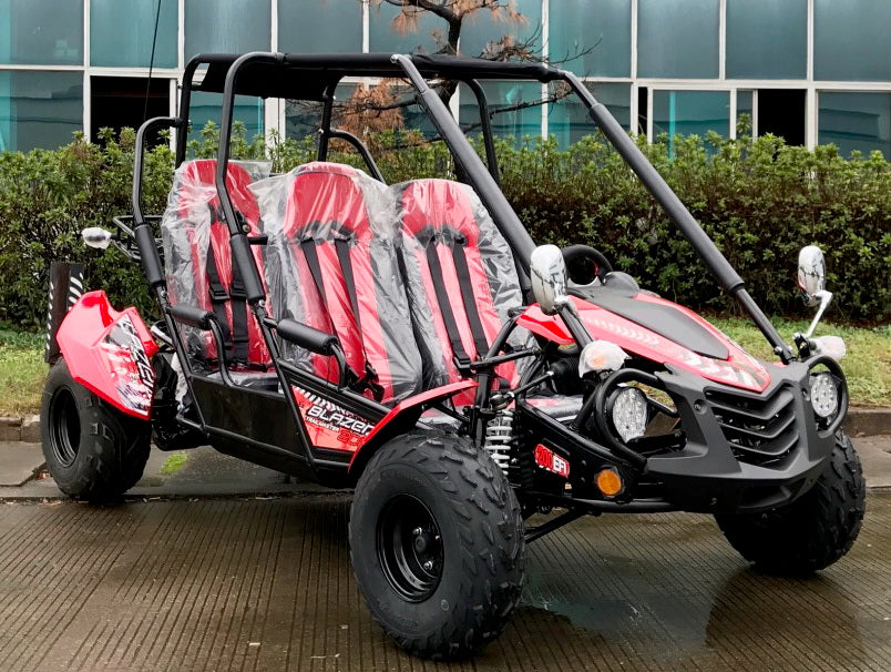 TrailMaster Blazer4 200EX EFI 4-Seater Buggy Go Kart, Extended Cab