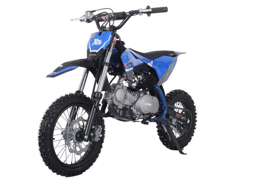 X-PRO Lynx 125cc Dirt Bike with 4-Speed Manual Transmission, Kick Start, Big 14"/12" Tires! Zongshen Brand Engine!