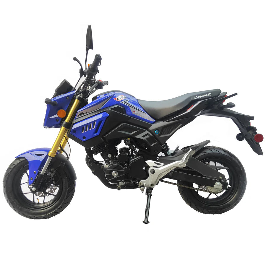 X-PRO Condor150cc Street Motorcycle with 5-Speed Manual Transmission, Electric/Kick Start! 12in Wheels!
