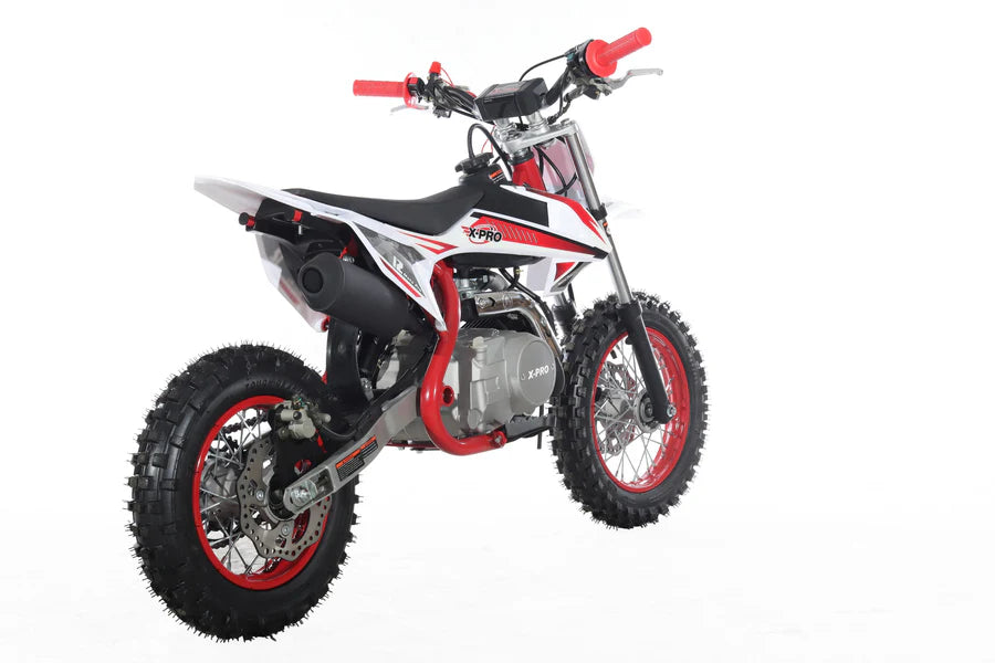 X-PRO X12 110cc Dirt Bike with Automatic Transmission, Electric Start, 12in/10in Wheels!