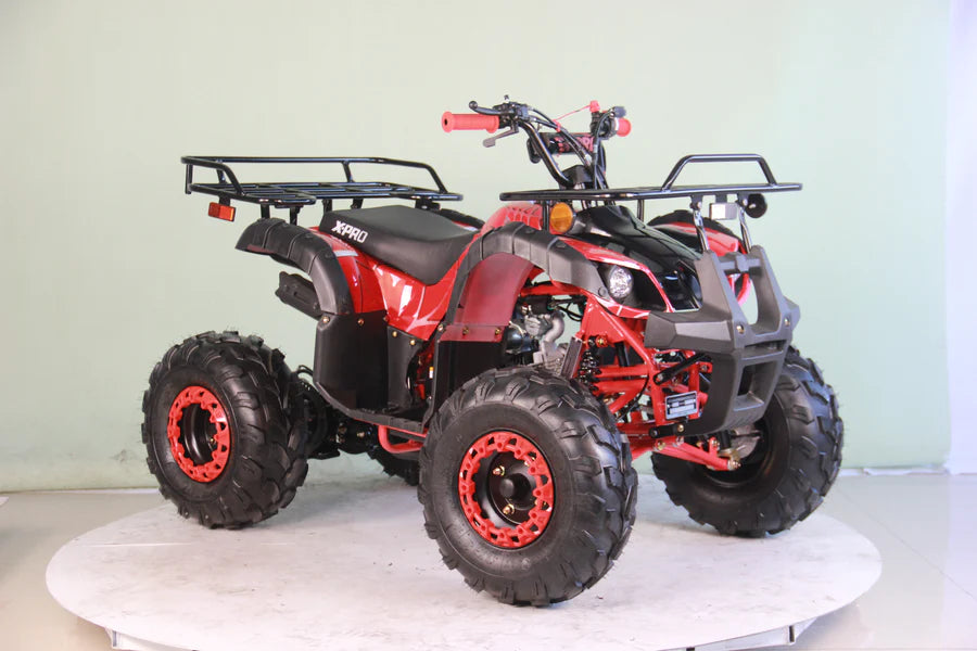 X-PRO Hawk 125cc ATV with Automatic Transmission w/Reverse, LED Headlights, Remote Control! Big 19in/18inTires!