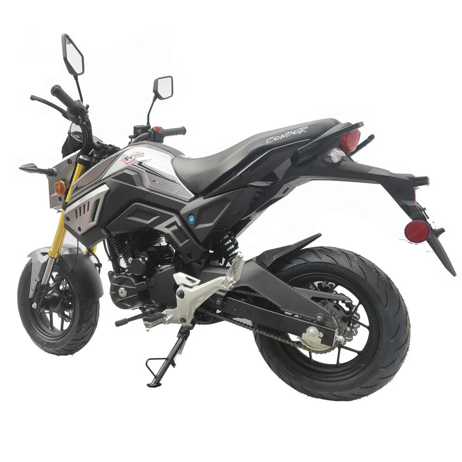 X-PRO Condor150cc Street Motorcycle with 5-Speed Manual Transmission, Electric/Kick Start! 12in Wheels!