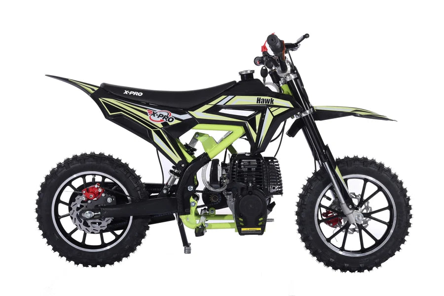 X-Pro Brand New Hawk 40cc Gas Power Mini Pit Dirt Bike, 4 Stroke engine, Pull Start, 10in Wheels