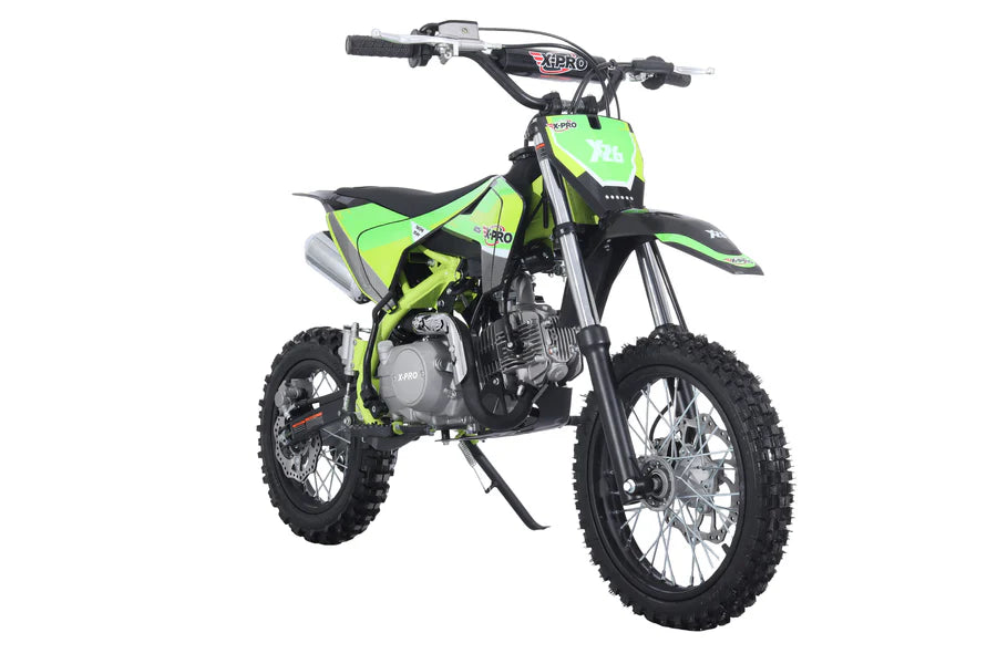 X-PRO Lynx 125cc Dirt Bike with 4-Speed Manual Transmission, Kick Start, Big 14"/12" Tires! Zongshen Brand Engine!