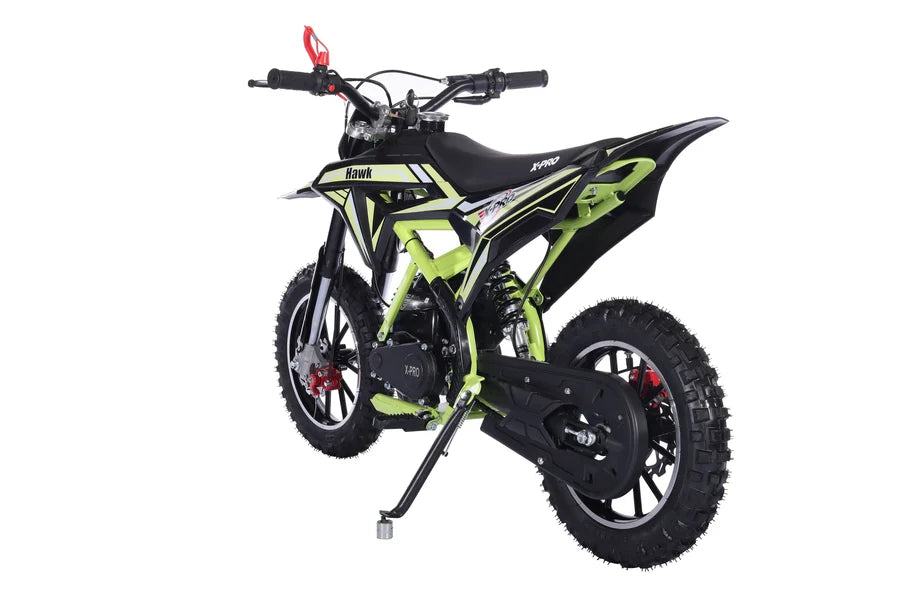 X-Pro Brand New Hawk 40cc Gas Power Mini Pit Dirt Bike, 4 Stroke engine, Pull Start, 10in Wheels