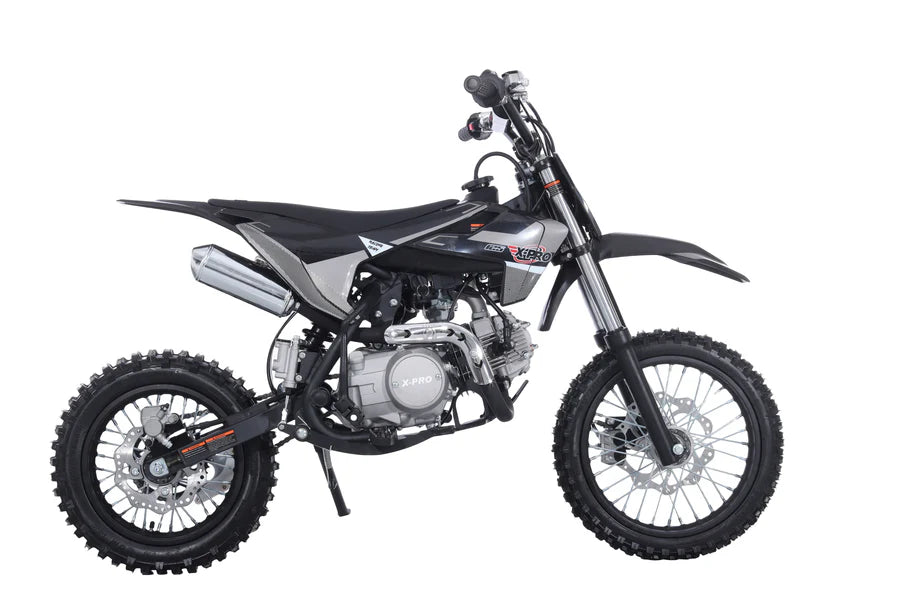 X-PRO Lynx 125cc Dirt Bike with 4-Speed Manual Transmission, Kick Start, Big 14"/12" Tires! Zongshen Brand Engine!