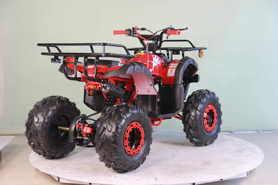 X-PRO Hawk 125cc ATV with Automatic Transmission w/Reverse, LED Headlights, Remote Control! Big 19in/18inTires!