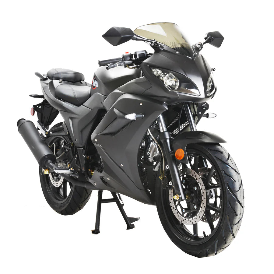 X-PRO 125cc Ninja Motorcycle with Manual Transmission, Electric Start! 17in Wheels! Assembled In Crate!