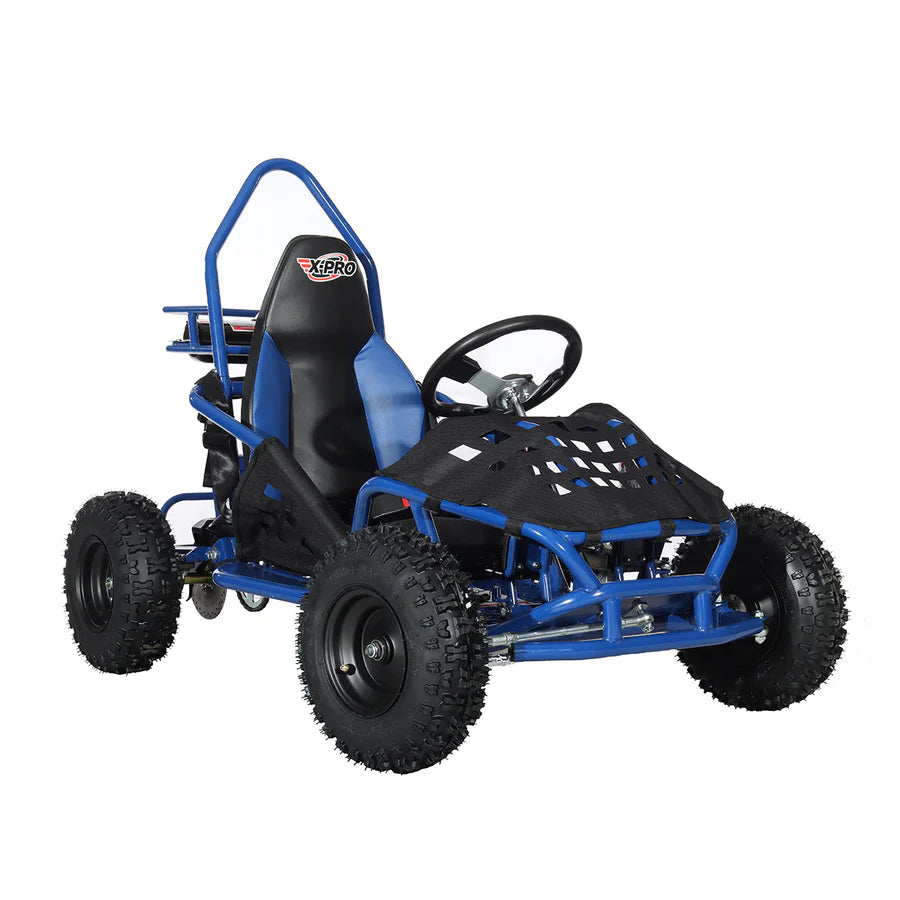 X-PRO Rover 50 49cc Go Kart with Pull Start, Rear Disc Brake, 6in Wheels!