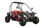 X-PRO Talon 125cc Go Kart with 3-Speed Semi-Automatic Transmission w/Reverse, LED Headlights, Big 18" Wheels! Hardtop Roof!