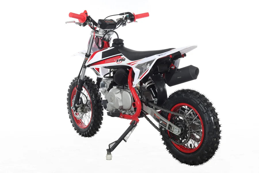 X-PRO X12 110cc Dirt Bike with Automatic Transmission, Electric Start, 12in/10in Wheels!
