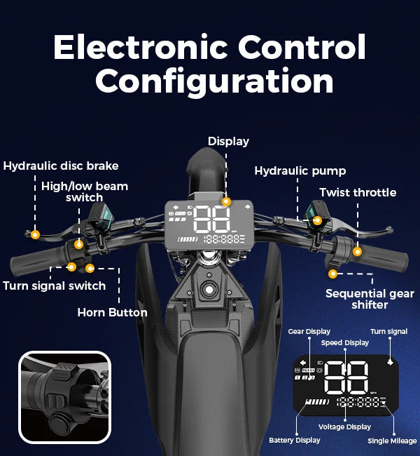Leonx®X3 Vector Off-Road Electric Dirt Bike