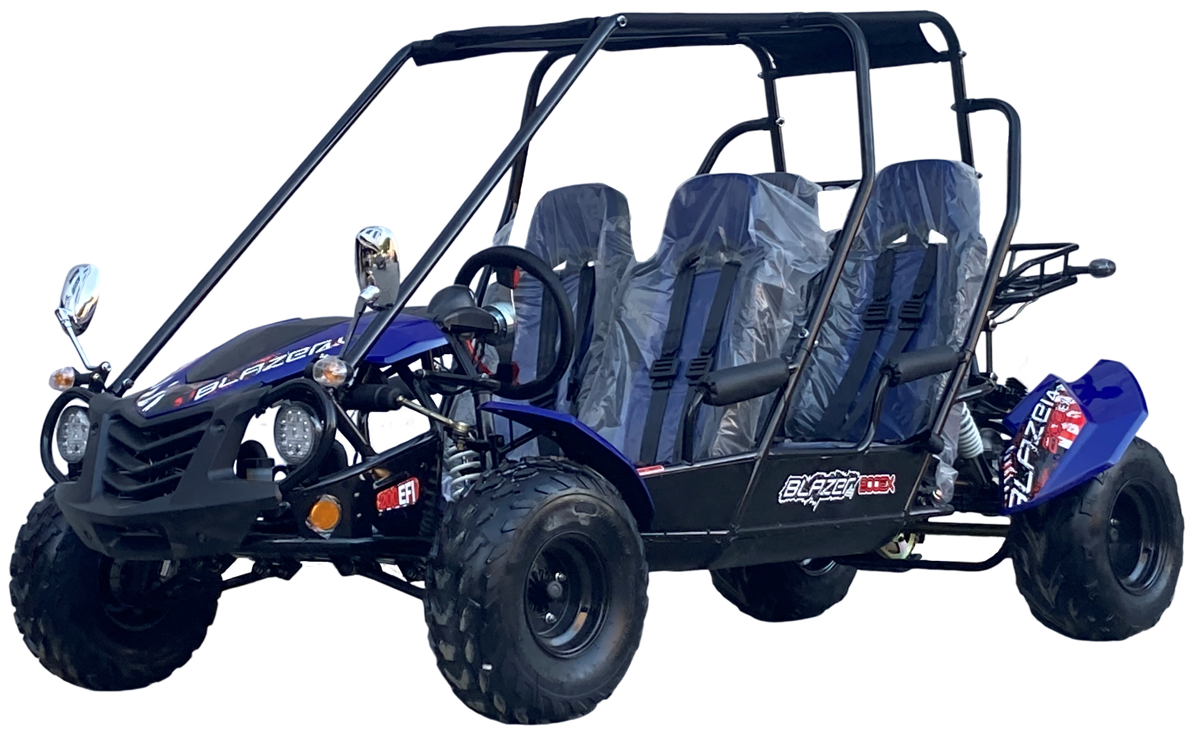 TrailMaster Blazer4 200EX EFI 4-Seater Buggy Go Kart, Extended Cab