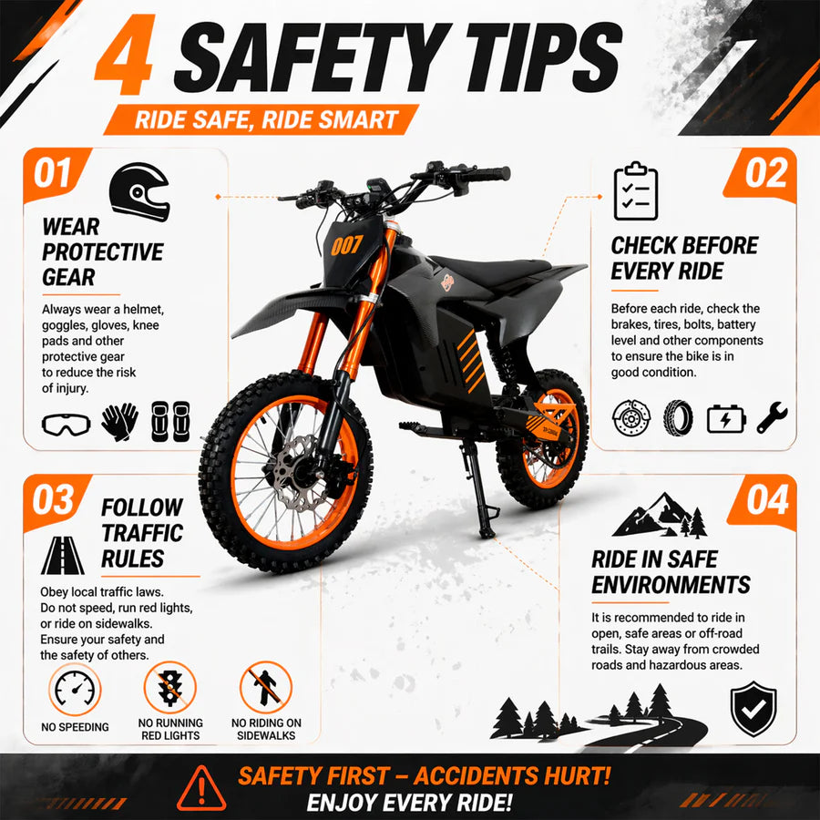 X-PRO Drax Sport 2700W 48V 23AH Teens Adults Electric Dirt Bike with New Version LED Light! 14"/12" Wheels!