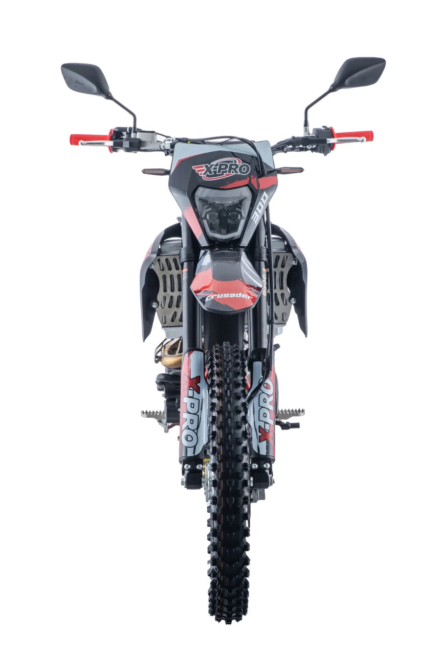 X-PRO Crusader 300 EFI Dirt Bike with 6-Speed Manual Transmission, Electric Start! Big 21"/18" Wheels!