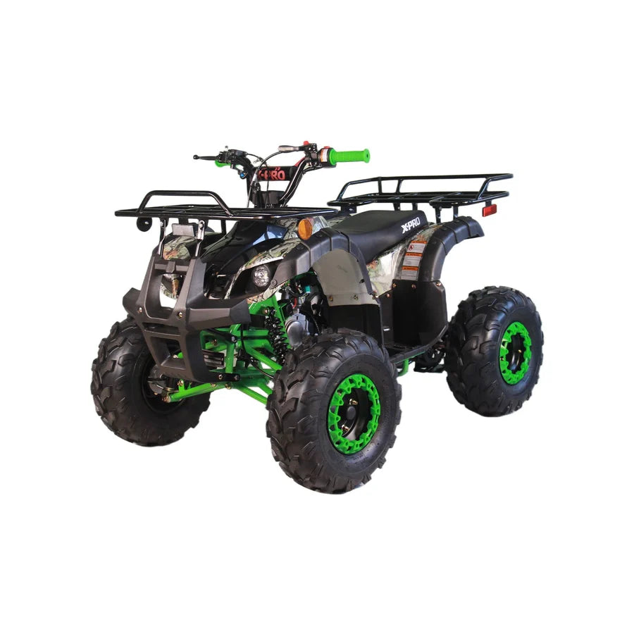 X-PRO Hawk 125cc ATV with Automatic Transmission w/Reverse, LED Headlights, Remote Control! Big 19in/18inTires!