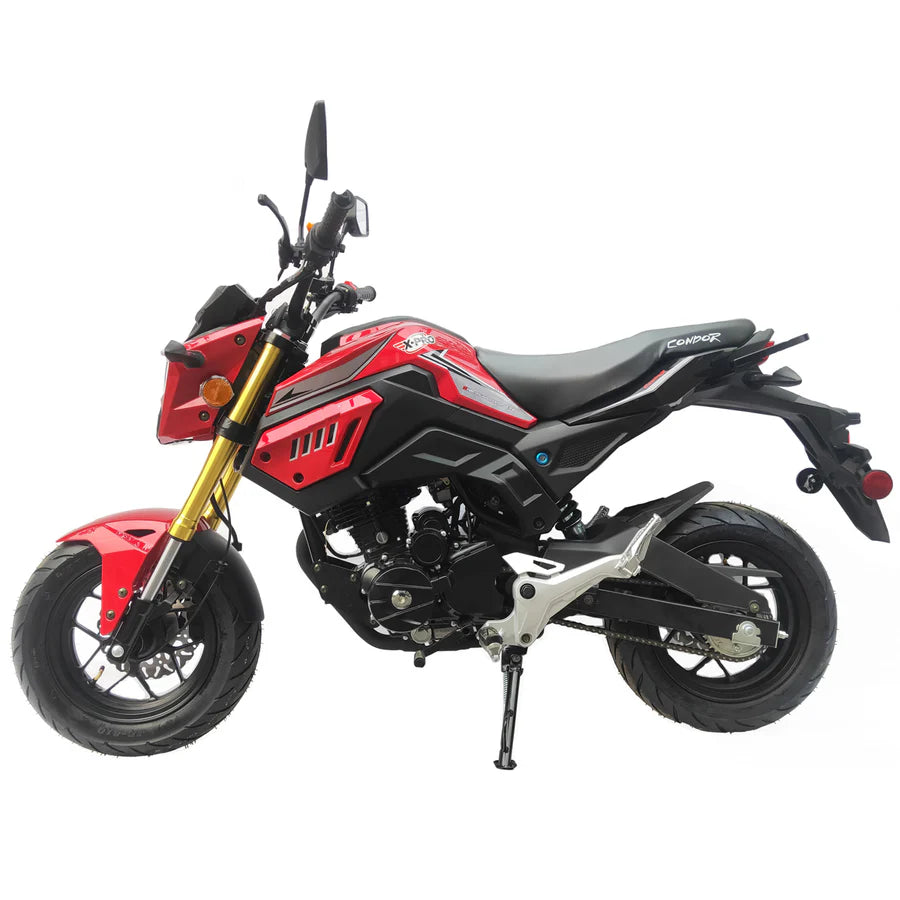 X-PRO Condor150cc Street Motorcycle with 5-Speed Manual Transmission, Electric/Kick Start! 12in Wheels!