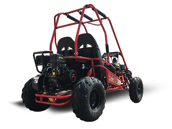TrailMaster MINI XRX+ Kids Go Kart, 5.5hp Gas Engine with Electric Start, Remote Start/Kill, Ages 4-9