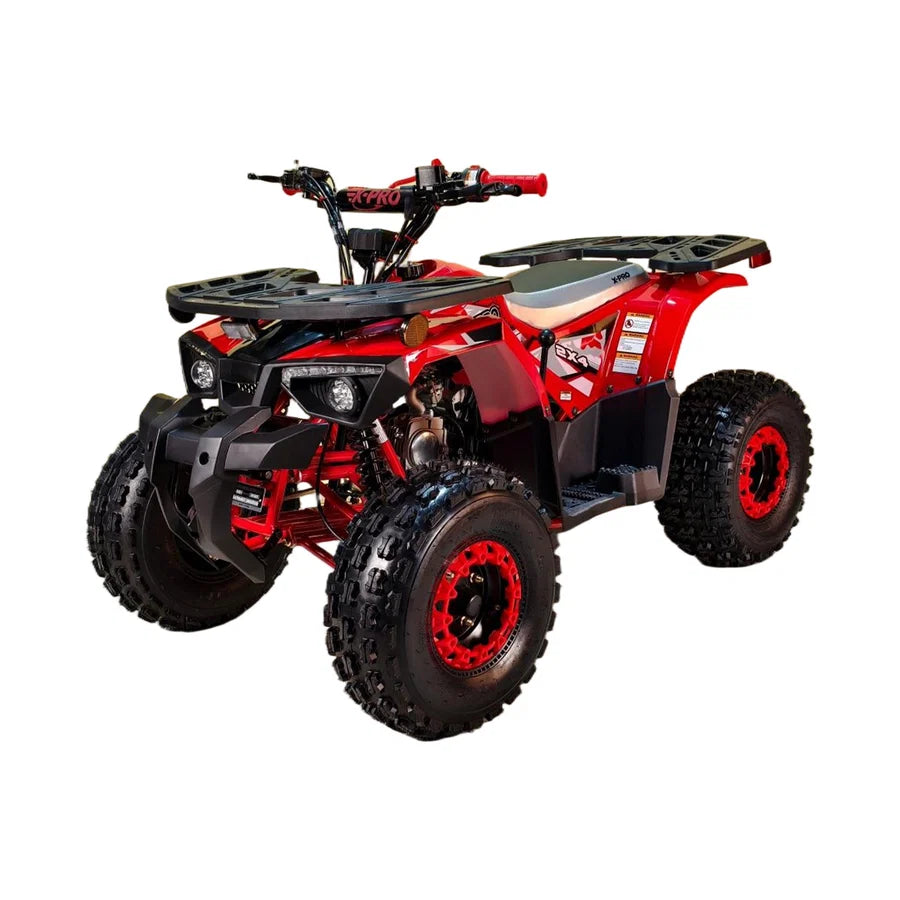 X-PRO Orca 125cc ATV with Automatic Transmission w/Reverse, LED Headlights, Electric Start, Big 19"/18" Tires!