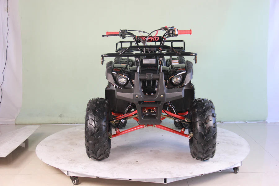 X-PRO Hawk 125cc ATV with Automatic Transmission w/Reverse, LED Headlights, Remote Control! Big 19in/18inTires!