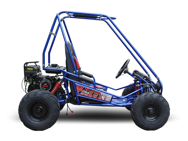 TrailMaster MINI XRX+ Kids Go Kart, 5.5hp Gas Engine with Electric Start, Remote Start/Kill, Ages 4-9