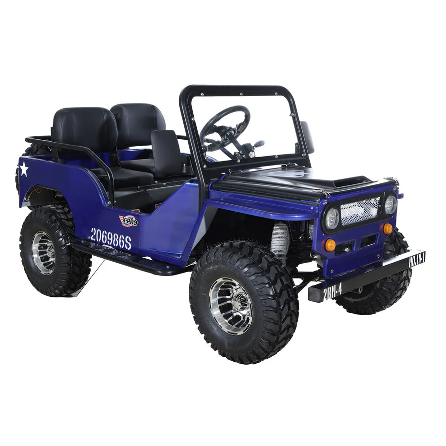 X-PRO Ranger 125 Mini Jeep Go Kart. 125cc Zongshen Engine, 3-Speed Semi-Auto with Reverse