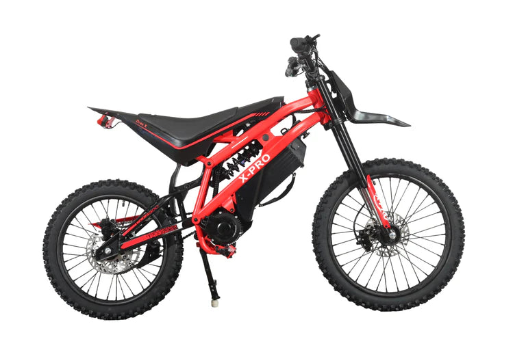 X-PRO Drax X 4200W Electric Dirt Bike for Adults & Teens - Powerful Brushless Motor,19"/17" Off-Road Tires, Dual Braking &Suspension,LED Headlight,Heavy Duty Electric Dirt Bike for All Terrain