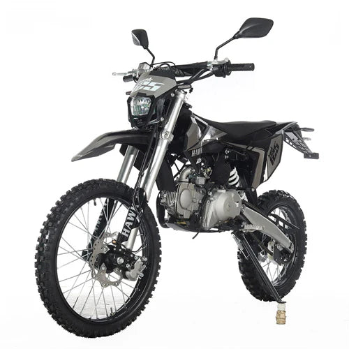 X-PRO Hawk 125cc Dirt Bike with All Lights and 4-speed Manual Transmission! Electric/Kick Start, Big 19in/16in Tires! Zongshen Brand Engine!
