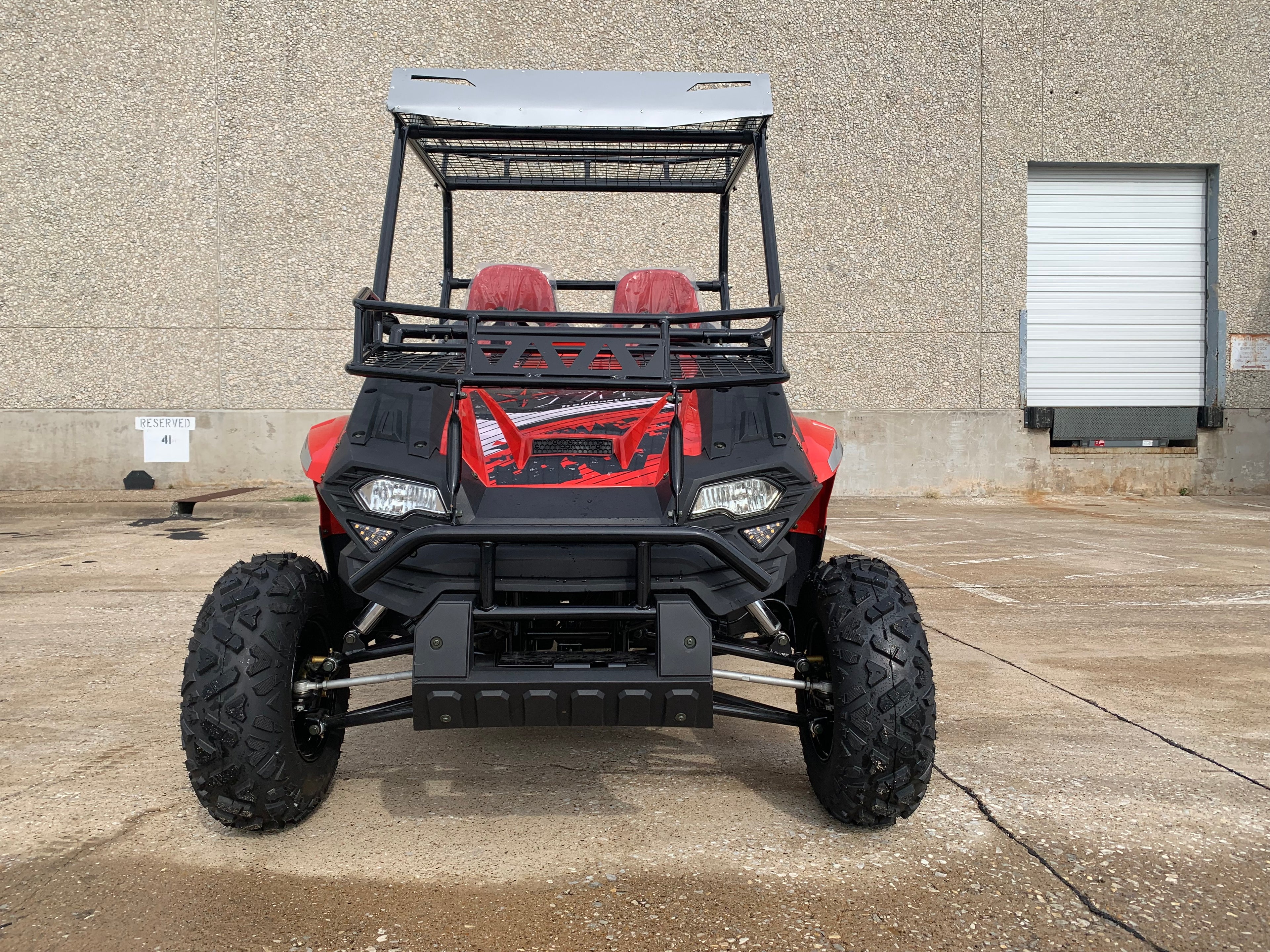 TrailMaster Challenger 200U UTV Side-by-Side, Front Cargo Rack, Rear Dump Bed