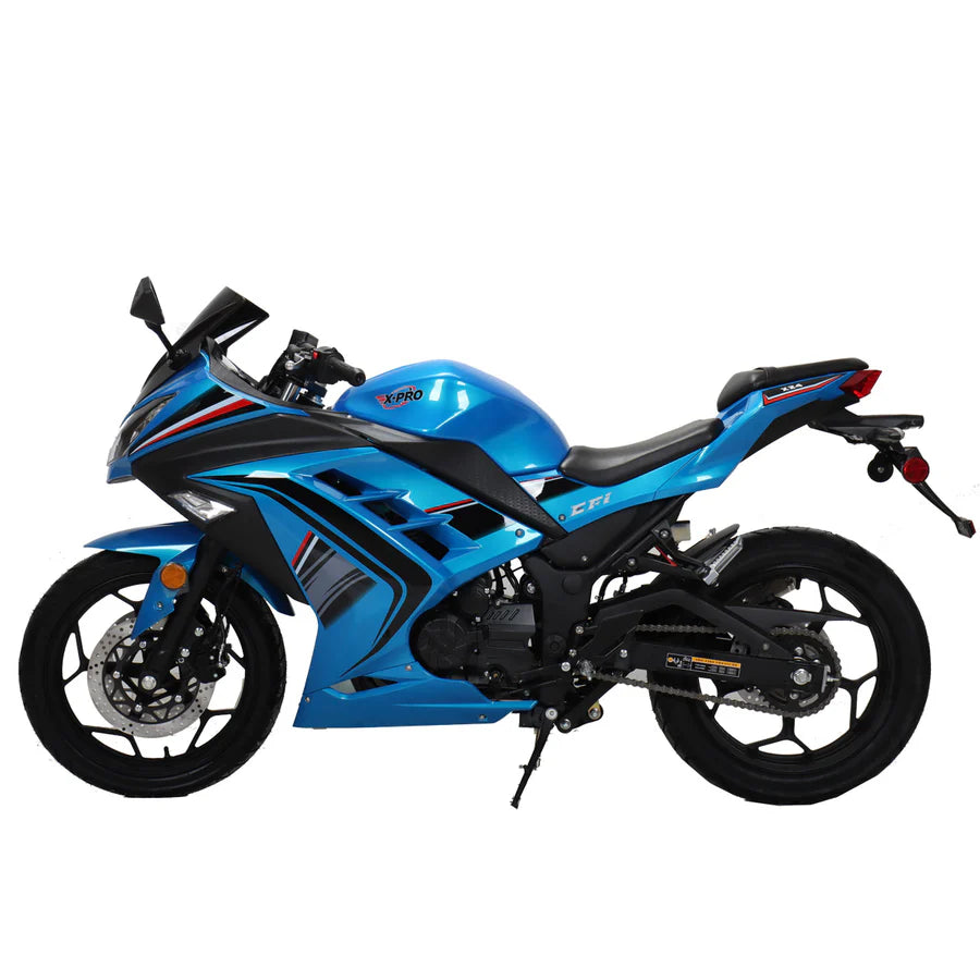 X-PRO Roaster 250 Electronic Fuel Injection Street Motorcycle with 6-Speed Manual Transmission, Electric Start! 17in Wheels! Assembled In Crate!