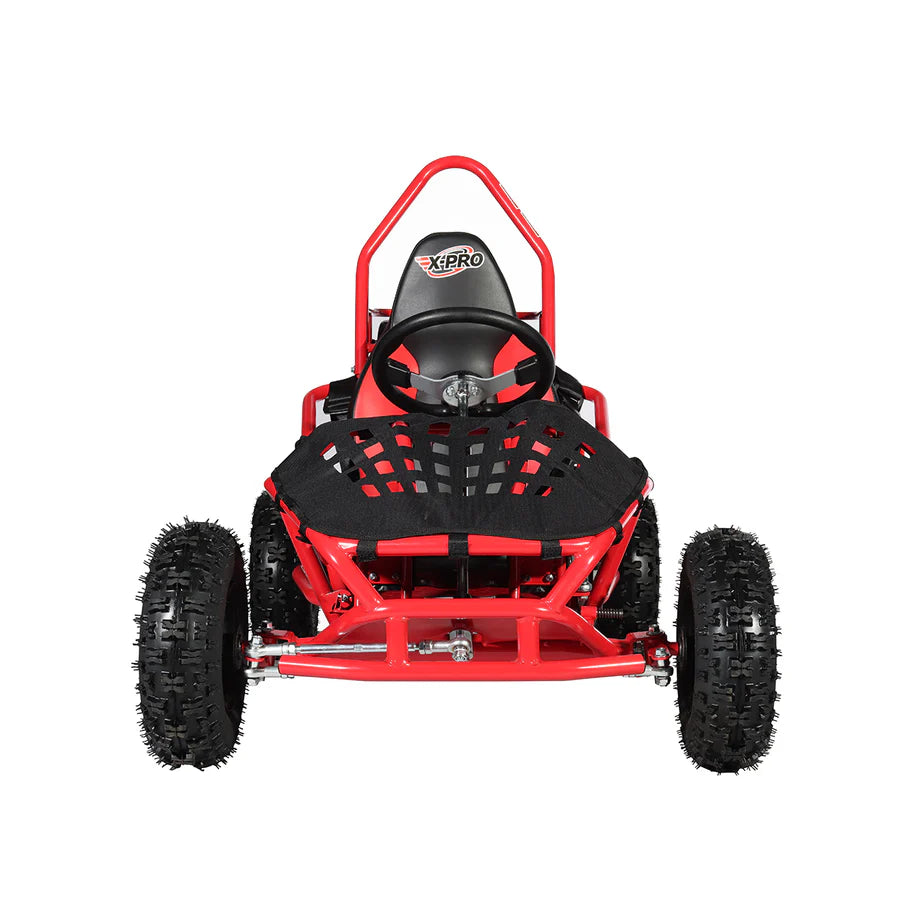 X-PRO Rover 50 49cc Go Kart with Pull Start, Rear Disc Brake, 6in Wheels!