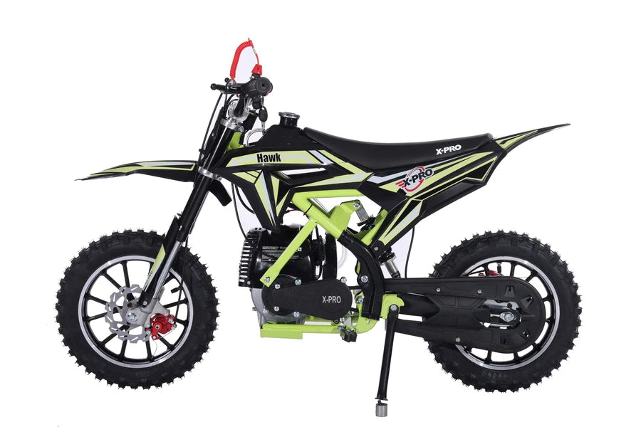 X-Pro Brand New Hawk 40cc Gas Power Mini Pit Dirt Bike, 4 Stroke engine, Pull Start, 10in Wheels