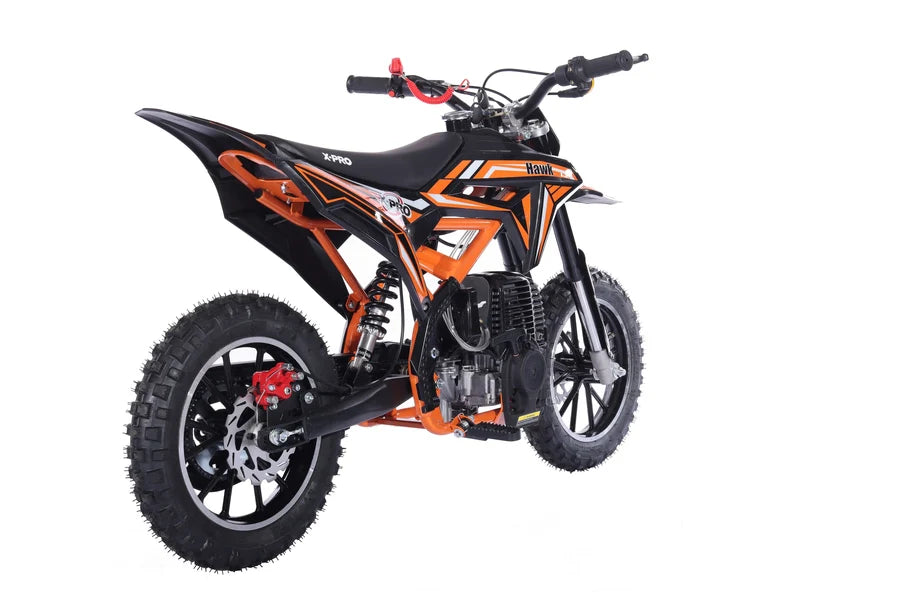 X-Pro Brand New Hawk 40cc Gas Power Mini Pit Dirt Bike, 4 Stroke engine, Pull Start, 10in Wheels