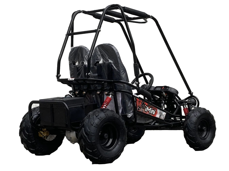 TrailMaster iMini Kids Electric Go Kart, Reverse, 48v, 2-speed settings, Kids Ages 4-9