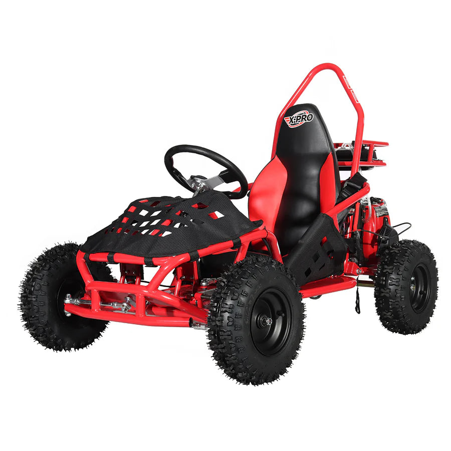 X-PRO Rover 50 49cc Go Kart with Pull Start, Rear Disc Brake, 6in Wheels!