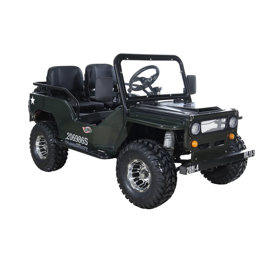 X-PRO Ranger 125 Mini Jeep Go Kart. 125cc Zongshen Engine, 3-Speed Semi-Auto with Reverse