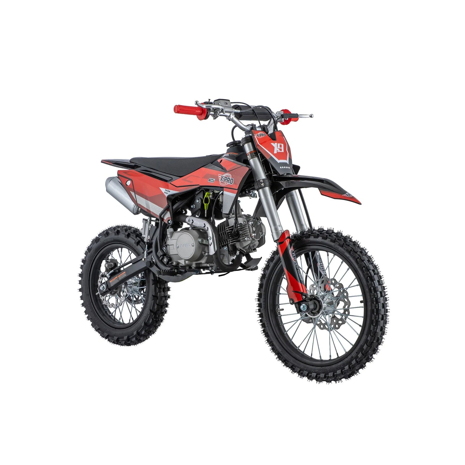 X-PRO X9 125cc Dirt Bike with 4-Speed Manual Transmission, Kick Start, Big 17in/14in Tires! Zongshen Brand Engine!