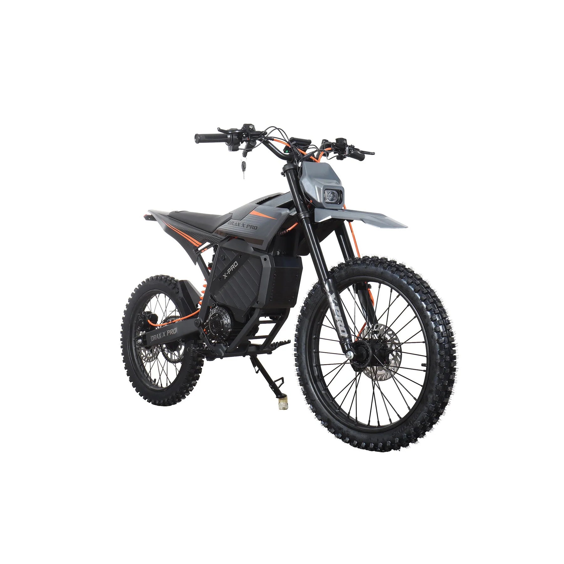 X-PRO DRAX X PRO 6600W 72V/30AH Teens Adults Electric Dirt Bike with Front LED Light! 19"/17" Wheels!