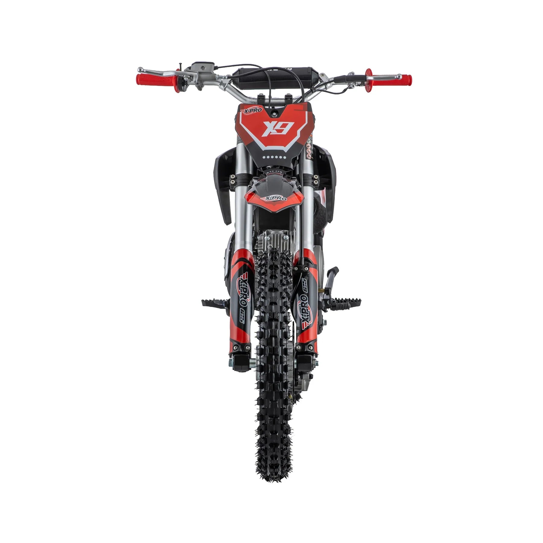 X-PRO X9 125cc Dirt Bike with 4-Speed Manual Transmission, Kick Start, Big 17in/14in Tires! Zongshen Brand Engine!