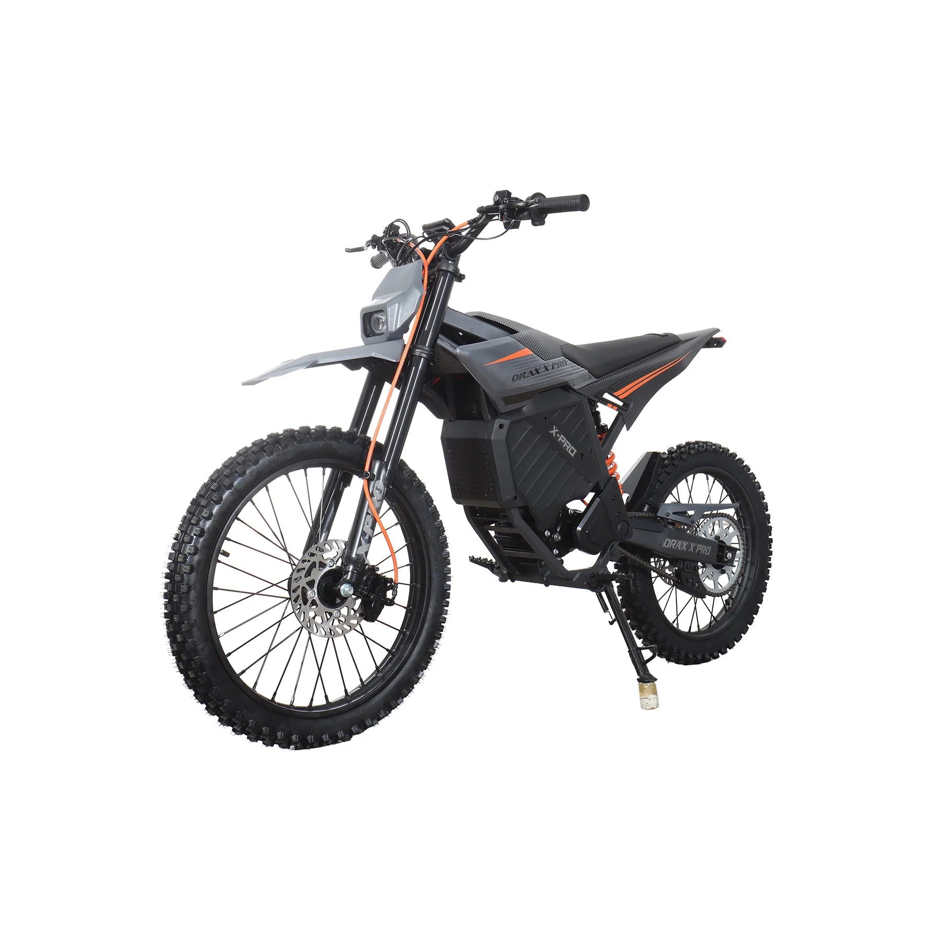 X-PRO DRAX X PRO 6600W 72V/30AH Teens Adults Electric Dirt Bike with Front LED Light! 19"/17" Wheels!