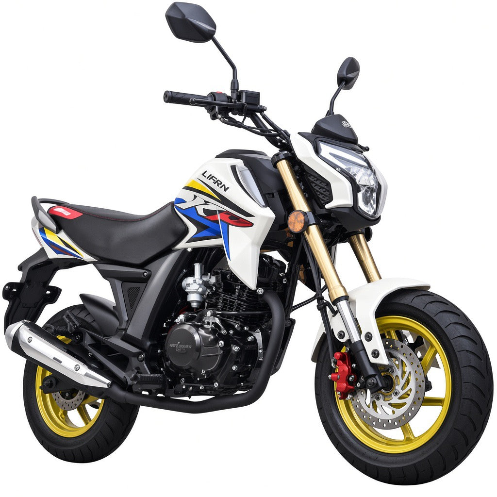 X-PRO KP MINI 150cc Street Motorcycle with 5-Speed Manual Transmission, Electric Start! 12" Wheels! Assembled In Crate!