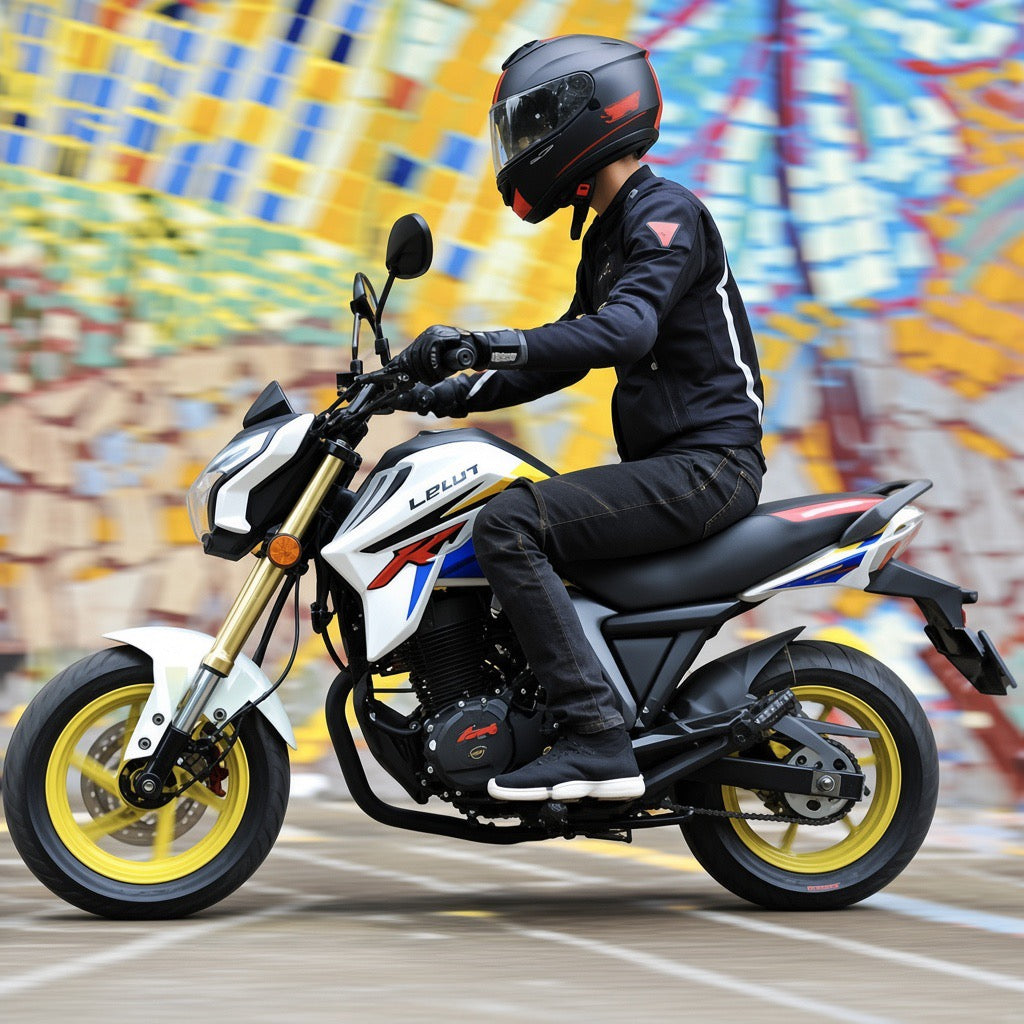 X-PRO KP MINI 150cc Street Motorcycle with 5-Speed Manual Transmission, Electric Start! 12" Wheels! Assembled In Crate!