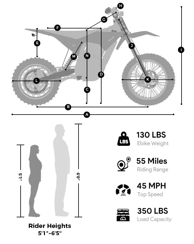 (New) Leonx®X3 MAX Vector Off-Road Electric Dirt Bike